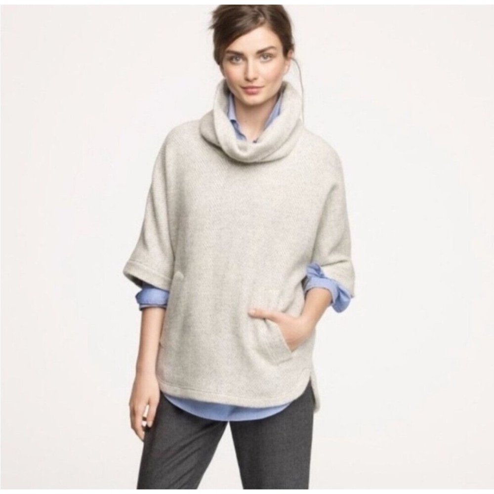 J. Crew Soft Cream Turtleneck Sweater